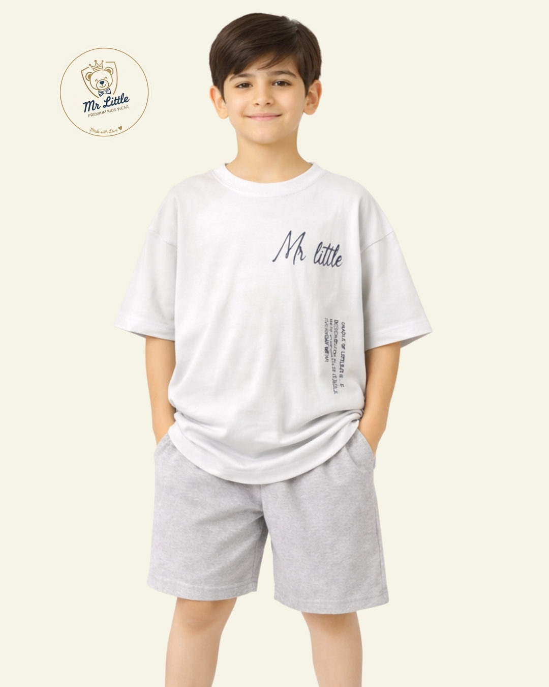 Classic Kids T-Shirt – Cream White