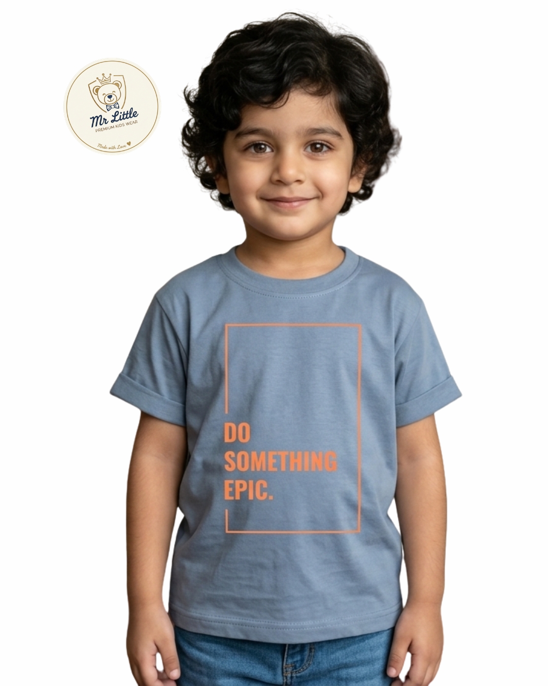 Epic Action Graphic T-Shirt – Blue - View 3