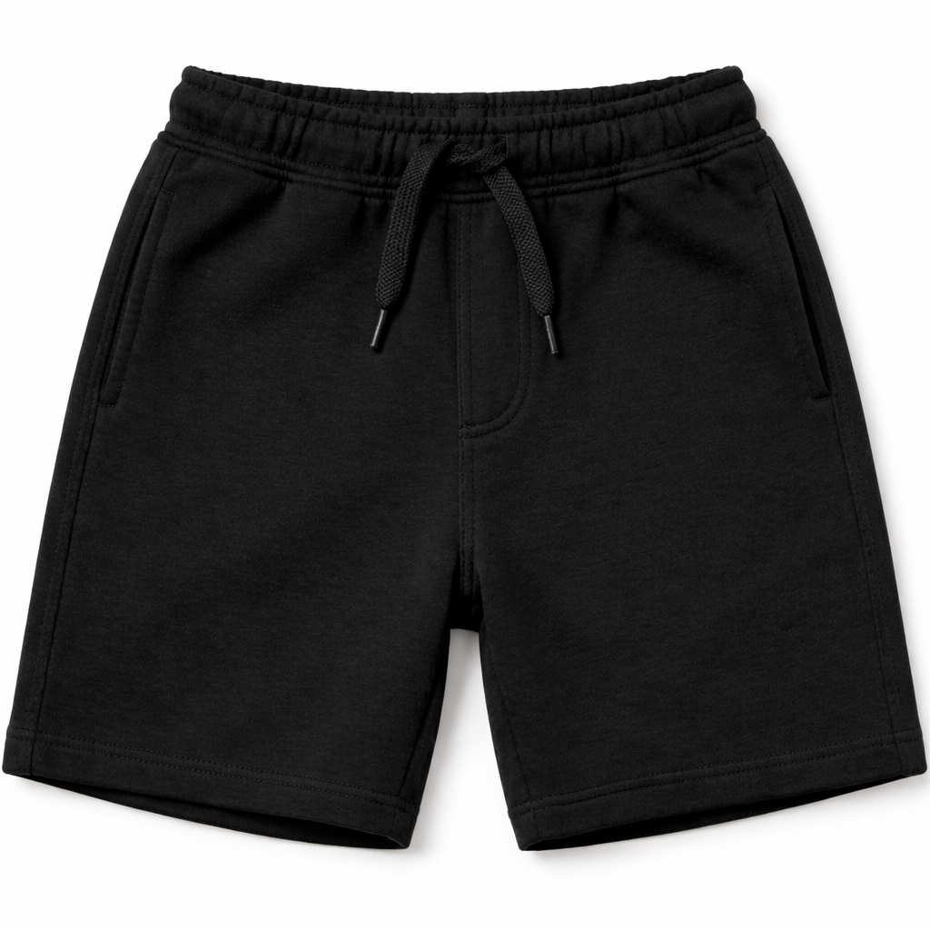 Black Essential Comfort Shorts